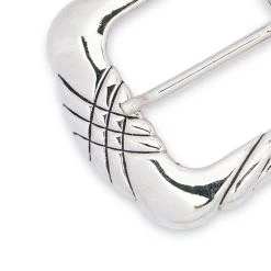 Black Wide Western Leather Belt With Unique Buckle -Belt Shop WESI40BLBC 2