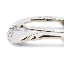 Womens Thick Leather Belt For Jeans With Designer Buckle -Belt Shop WESI40BLBC 3 2