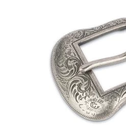 Crocodile Embossed Leather Cowboy Belt -Belt Shop WEST30SIST 1 1