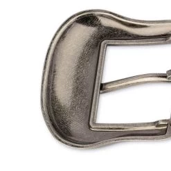 Black Embossed Mens Ranger Belt With Silver Buckle 20 Black Embossed Mens Ranger Belt With Silver Buckle -Belt Shop WEST35SIST 4 3