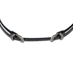 Western Belt Double Buckle | Black 15 Mm -Belt Shop Western Belt Double Buckle Black 15 mm 2