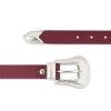 Western Burgundy Belt For Women -Belt Shop Western Burgundy Belt For Women Genuine leather