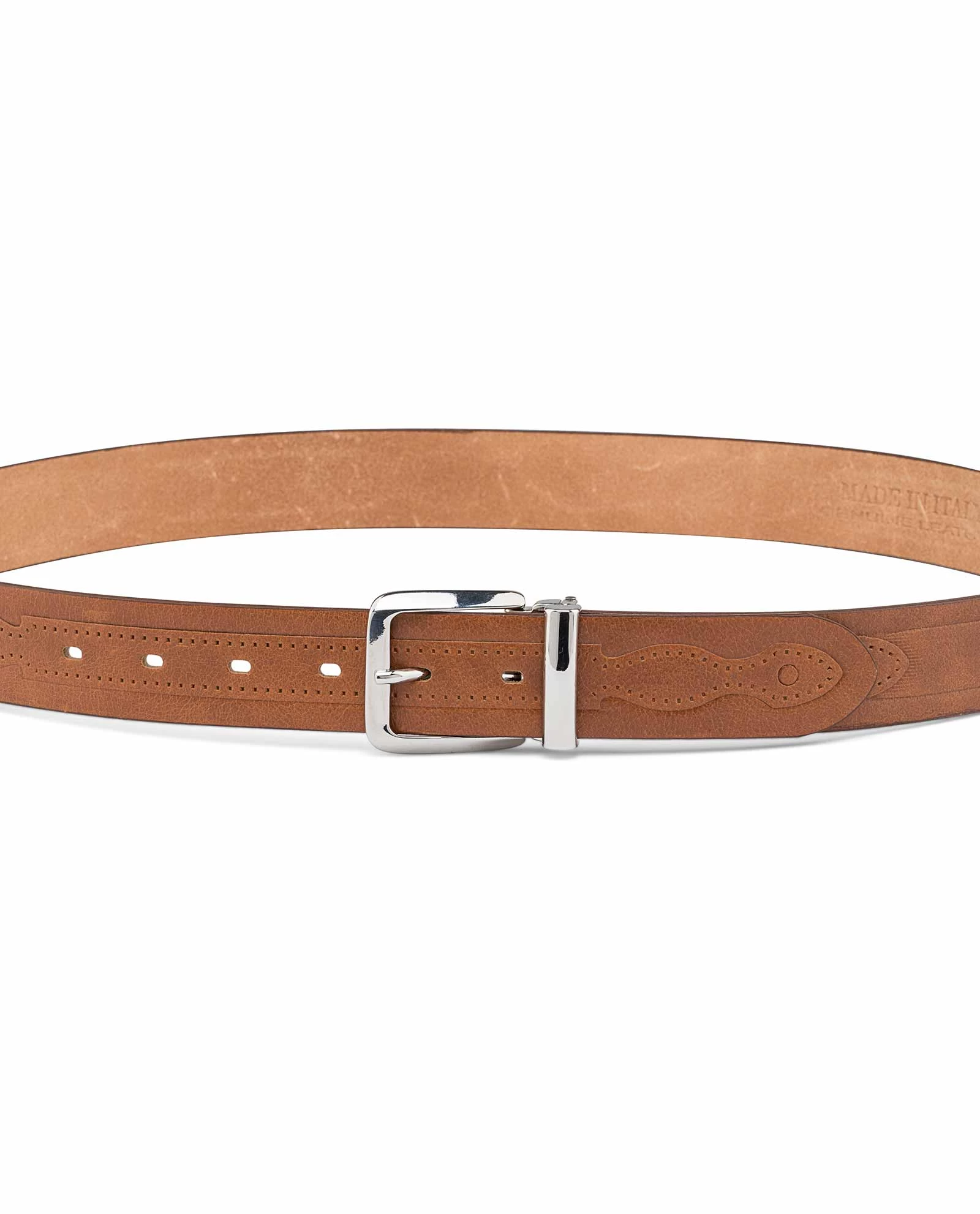 Western Embossed Leather Belt 3 Western Embossed Leather Belt