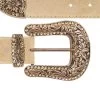 Western Beige Suede Belt With Copper Rhinestone Buckle -Belt Shop Western beige suede belt with copper rhinestone buckle copy