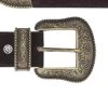 Western Brown Suede Belt With Antique Gold Buckle -Belt Shop Western brown suede belt with antique gold buckle copy