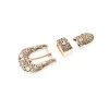 Western Rose Gold Belt Buckle 3 Piece Set -Belt Shop Western rose gold belt buckle 3 piece set WERO25SET3 1