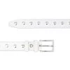 White Studded Belt | Genuine Leather 2 White Studded Belt | Genuine Leather -Belt Shop White Studded Belt Genuine Leather 3