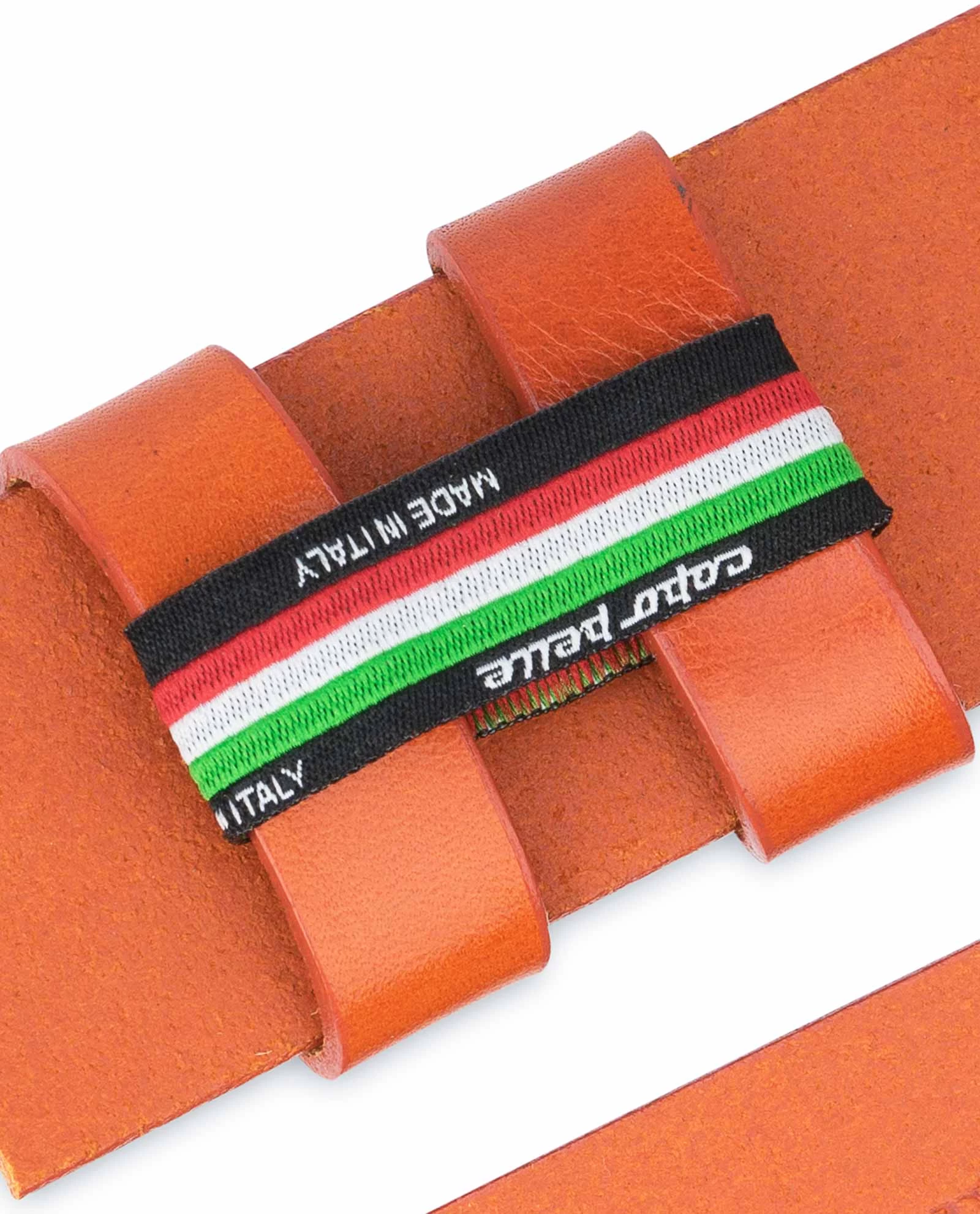 Wide Belt No Buckle | Brown Veg Tan Leather 8 Wide Belt No Buckle | Brown Veg Tan Leather - Image 6