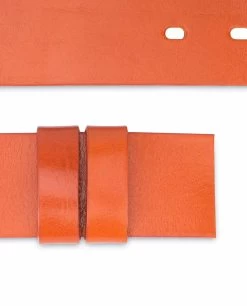 Wide Belt No Buckle | Brown Veg Tan Leather 11 Wide Belt No Buckle | Brown Veg Tan Leather -Belt Shop Wide Belt No Buckle Brown Veg Tan Leather Loops