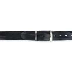 Wide Leather Belt For Men Jeans | Black Full Grain 1.5 Inch -Belt Shop Wide Leather Belt For Men Jeans Black Full Grain 1.5 Inch 4