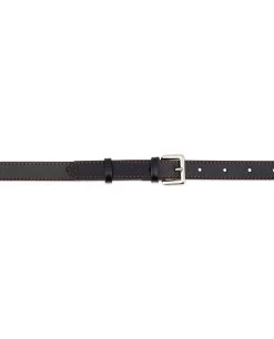Women’s Black Leather Belt Red Stitched -Belt Shop Womens Black Leather Belt Red Stitched 3