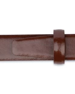 Women’s Brown Leather Belt | Thin 1 Inch -Belt Shop Womens Brown Leather Belt Thin 1 inch Dress