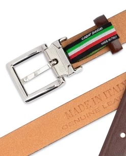 Women’s Brown Leather Belt | Thin 1 Inch -Belt Shop Womens Brown Leather Belt Thin 1 inch Made in Italy