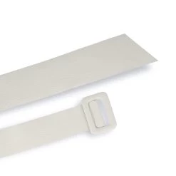 Womens High Waist Belt With Rectangle Buckle | Beige Leather -Belt Shop Womens High Waist Belt With Rectangle Buckle Beige Leather 4