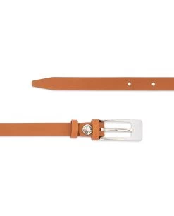 Women’s Tan Belt | Skinny Thin