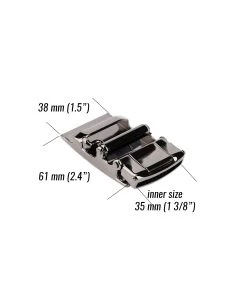 Automatic Belt Buckle | 35 Mm Gunmetal -Belt Shop automatic belt buckle 35 mm gunmetal AUGN35ARDT 9 size