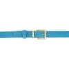 Azure Suede Belt With Gold Buckle -Belt Shop azure suede belt with gold buckle 2