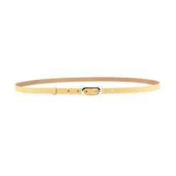 Beige Sand Womens Skinny Belt 1.5 Cm