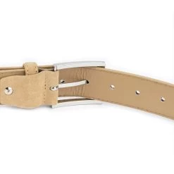 Beige Suede Belt For Men -Belt Shop beige suede belt for men 4
