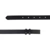 Black Belt Leather Strap 20 Mm