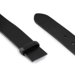 Black Belt Leather Strap Replacement – Thick Genuine Leather 4.0 Cm -Belt Shop black belt leather strap replacement thick genuine leather 4.0 cm 4