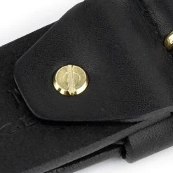Black Belt With Brass Buckle | Full Grain Leather 40 Mm -Belt Shop black belt with brass buckle full grain leather 40 mm 9