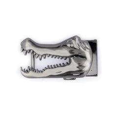 Black Crocodile Head Ratchet Belt Buckle