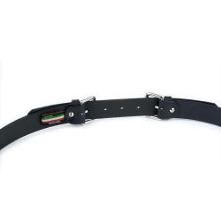 Black Double Buckle Belt | Full Grain Leather 3.0 Cm -Belt Shop black double buckle belt full grain leather 3.0 cm 4