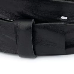 Black Full Grain Leather Belt Strap | 40 Mm Replacement