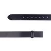 Black Full Grain Leather Belt Strap For Clamp Buckles -Belt Shop black full grain leather belt strap for clamp buckles 2