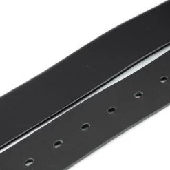 Black Full Grain Leather Belt Strap For Clamp Buckles -Belt Shop black full grain leather belt strap for clamp buckles 4