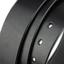 Black Full Grain Leather Belt Strap For Clamp Buckles -Belt Shop black full grain leather belt strap for clamp buckles 5