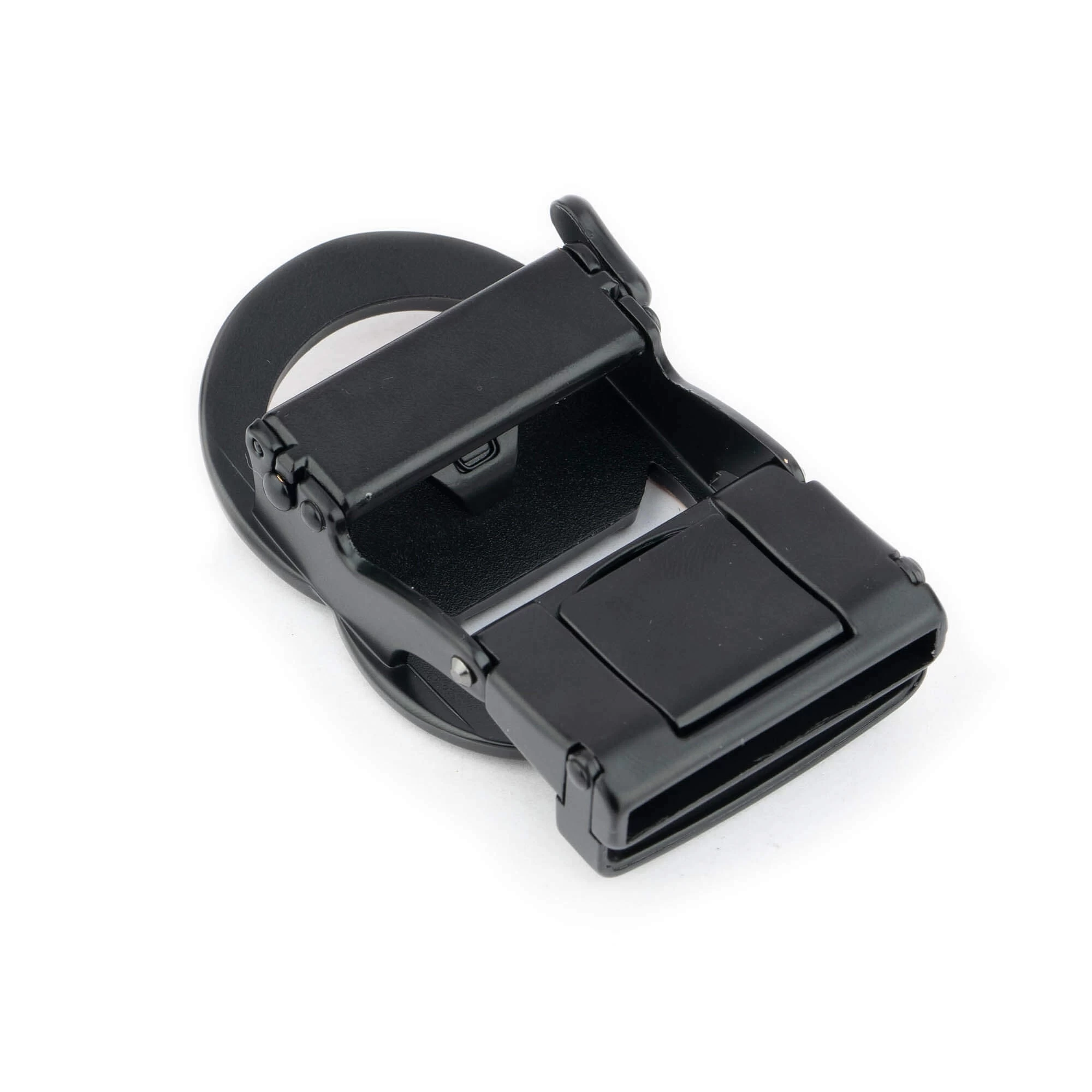 Black Gold Double Circle Buckle For Ratchet Belt 5 Black Gold Double Circle Buckle For Ratchet Belt - Image 3