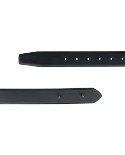 Black Leather Mens Belt Without Buckle