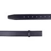 Black Leather Replacement Belt Strap For Mens Buckles 3.5 Cm