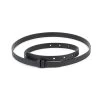 Pebbled Black Leather Strap For Belt 15 Mm -Belt Shop black leather strap for belt 15 mm 1