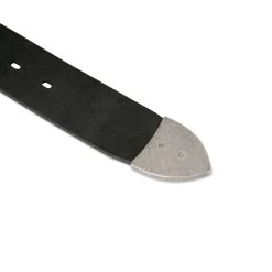 Black Men’s Cowboy Belt Silver Buckle | Full Grain Leather 40 Mm -Belt Shop black mens cowboy belt silver buckle full grain leather 40 mm 28 46 75usd 5