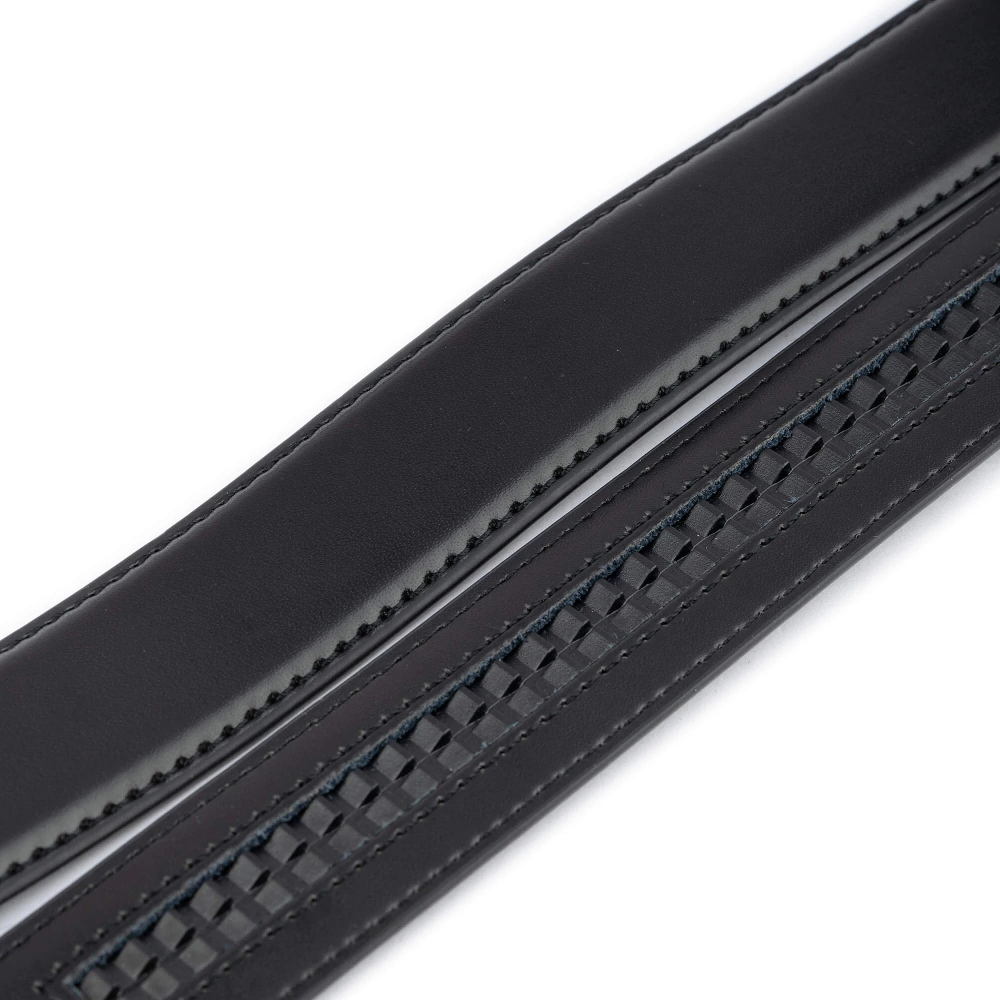 Black Ratchet Vegan Belt Mens – 3.0 Cm Slide Buckle 6 Black Ratchet Vegan Belt Mens – 3.0 Cm Slide Buckle - Image 4