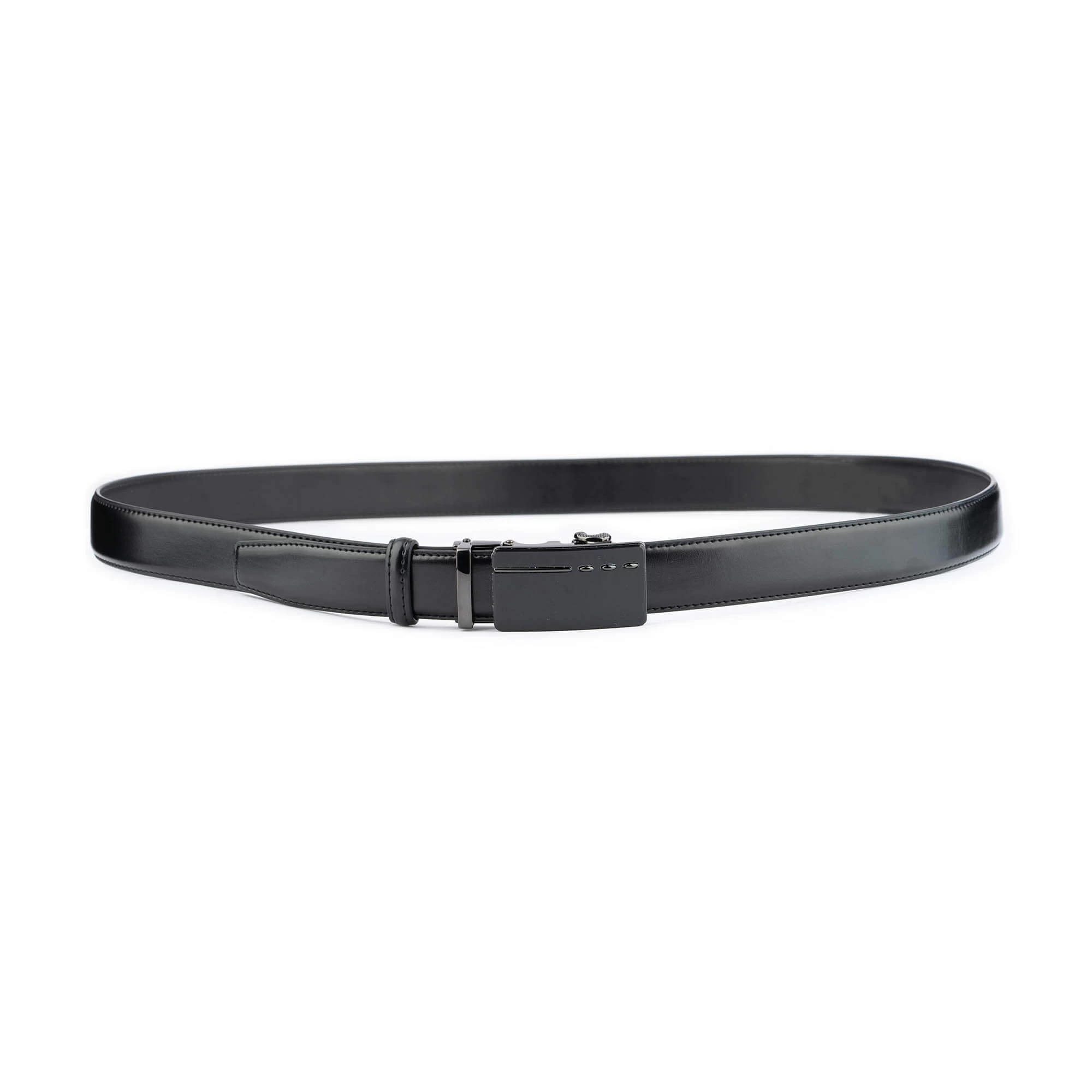 Black Ratchet Vegan Belt Mens – 3.0 Cm Slide Buckle 7 Black Ratchet Vegan Belt Mens – 3.0 Cm Slide Buckle - Image 5
