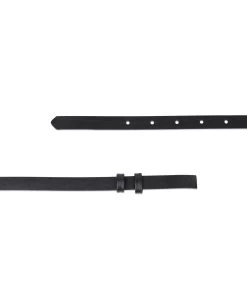 Smooth Black Replacement Belt Strap 15 Mm