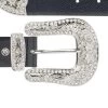 Black Saffiano Leather Cowgirl Rhinestone Buckle Belt 2 Black Saffiano Leather Cowgirl Rhinestone Buckle Belt -Belt Shop black saffiano leather cowgirl rhinestone buckle belt copy