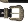 Black Suede Leather Cowboy Belt With Antique Gold Buckle 1 Black Suede Leather Cowboy Belt With Antique Gold Buckle -Belt Shop black suede leather cowboy belt with antique gold buckle copy