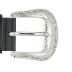 Black Western Belt With Buckle