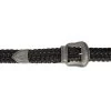 Black Western Braided Belt For Men | Silver Buckle