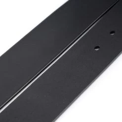 Black Wide Leather Strap For Belt – With Hole For Buckle 1 1/2 Inch -Belt Shop black wide leather strap for belt with hole for buckle 1 1 2 inch 5