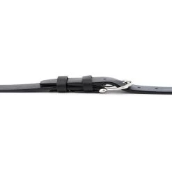 Black Womens Leather Belt With Large Horseshoe Buckle -Belt Shop black womens leather belt with large horseshoe buckle 5