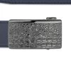 Blue Automatic Buckle Belt With Croco Pattern Buckle 1 Blue Automatic Buckle Belt With Croco Pattern Buckle -Belt Shop blue automatic buckle belt with croco pattern buckle copy