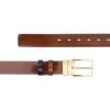 Blue Brown Reversible Mens Belt With Gold Buckle -Belt Shop blue brown reversible mens belt with gold buckle 3.5cm 55usd 3