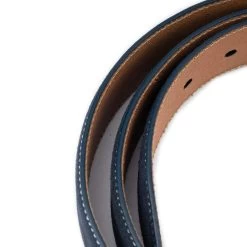 Blue Suede Belt For Jeans 3.5 Cm – Real Suede Leather -Belt Shop blue suede belt for jeans 3.5 cm real suede leather 6