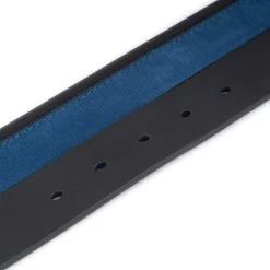 Blue Suede Belt Strap For Clamp Buckle